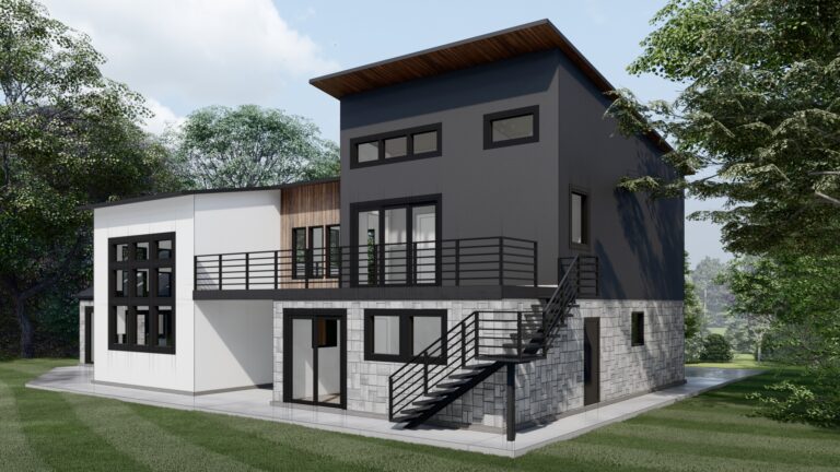 Rendering of a new custom home in Fort Collins, CO built by PR Builders.