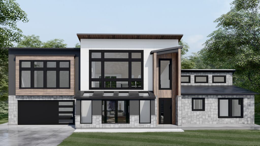 Rendering of a new custom home by PR Builders in Fort Collins, Colorado.